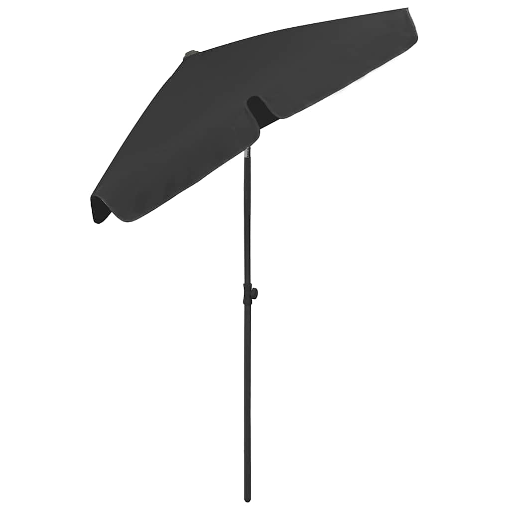 Beach Parasol | Black | Polyester | Medium | Tiltable | Beach Parasol