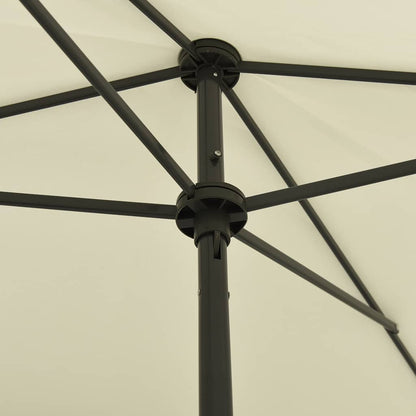314727 vidaXL Beach Parasol Sand Yellow 200x125 cm