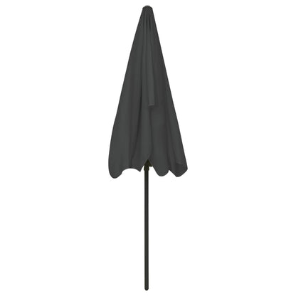 Beach Parasol | Anthracite | Polyester | Large | UV-resistant materials