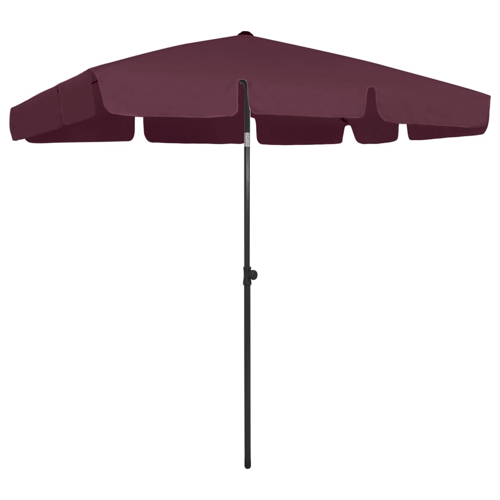 Beach Parasol | Bordeaux red | Polyester
