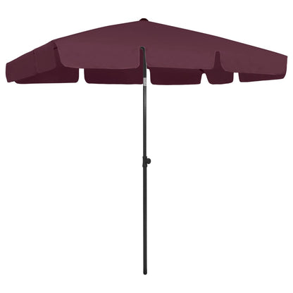 Beach Parasol | Bordeaux red | Polyester