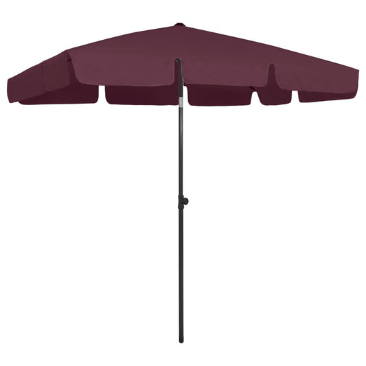 Beach Parasol | Bordeaux red | Polyester