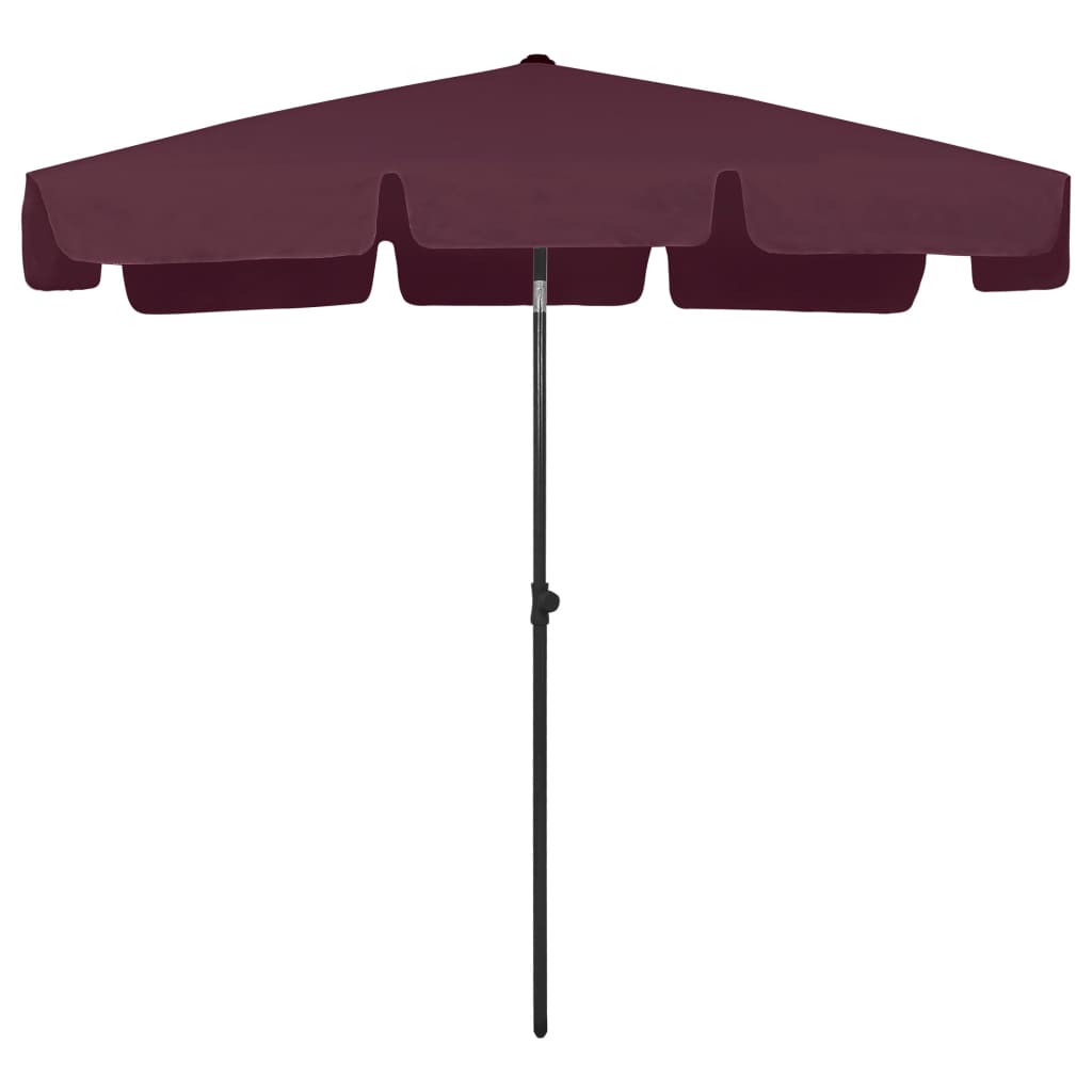 Beach Parasol | Bordeaux red | Polyester