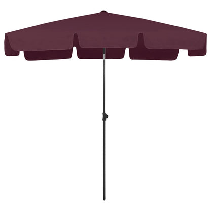 Beach Parasol | Bordeaux red | Polyester
