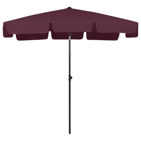 Beach Parasol | Bordeaux red | Polyester