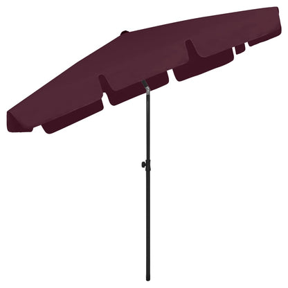 Beach Parasol | Bordeaux red | Polyester