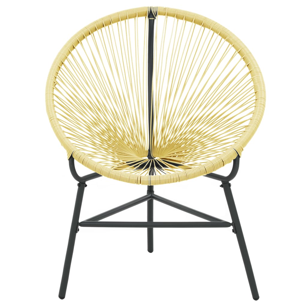Acapulco Chair | Beige | Poly Rattan, Powder-Coated Steel | Standard