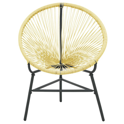 Acapulco Chair | Beige | Poly Rattan, Powder-Coated Steel | Standard