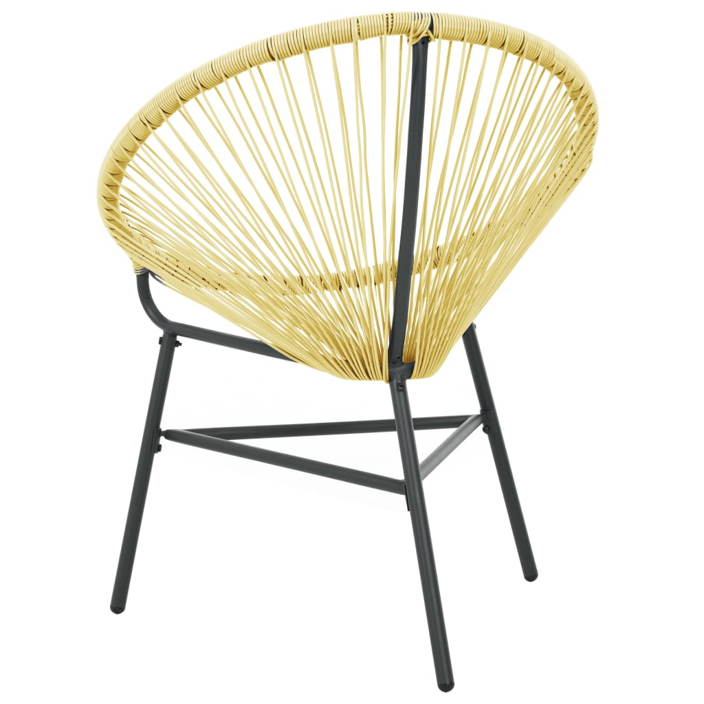 Acapulco Chair | Beige | Poly Rattan, Powder-Coated Steel | Standard