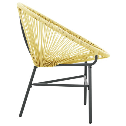 Acapulco Chair | Beige | Poly Rattan, Powder-Coated Steel | Standard