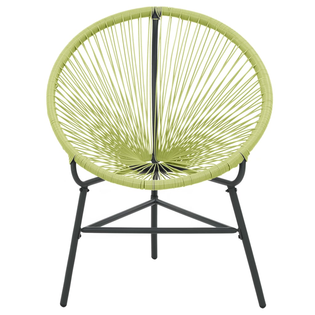 Acapulco Chair | Green | Polyethylene rattan, powder-coated steel