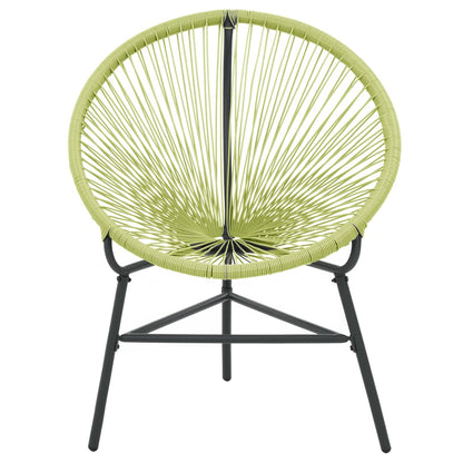 Acapulco Chair | Green | Polyethylene rattan, powder-coated steel