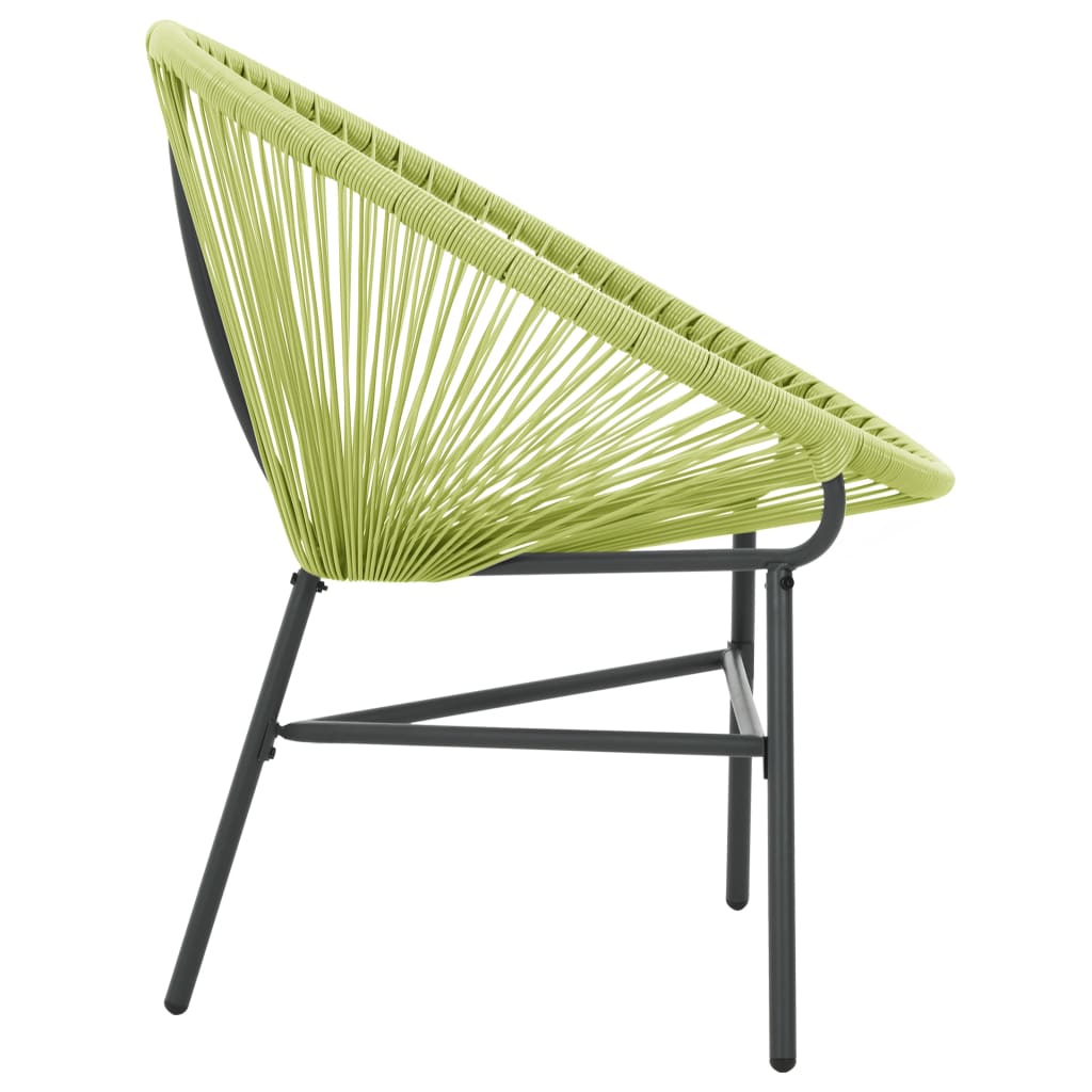 Acapulco Chair | Green | Polyethylene rattan, powder-coated steel