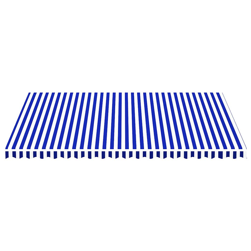 Awning Replacement Fabric Blue and White 500x350 cm Polyester