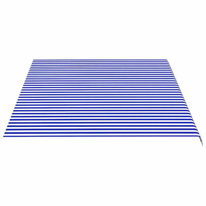 Replacement Fabric for Awning Blue and White 5x3.5 m