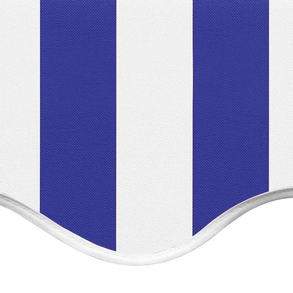 Awning Replacement Fabric Blue and White 500x350 cm Polyester