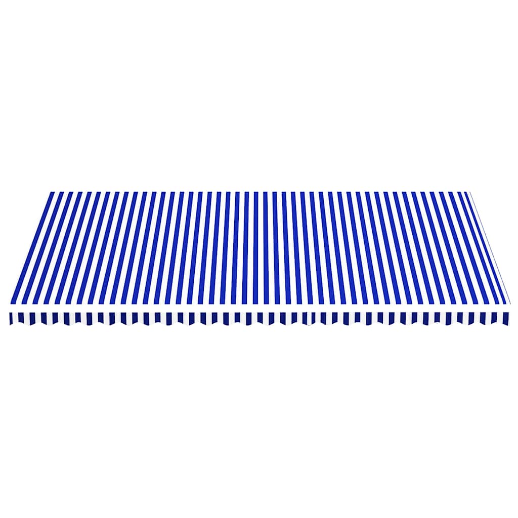 Awning Replacement Fabric Blue and White 600x350 cm Polyester