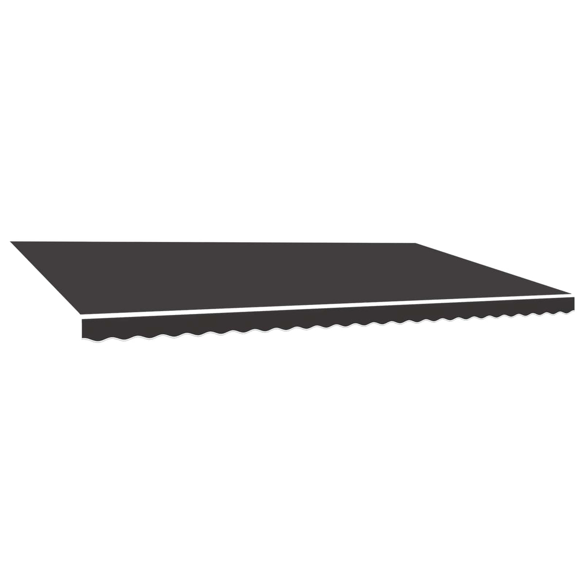 Awning Replacement Fabric Anthracite 600x350 cm Polyester