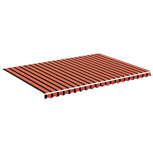 Awning Replacement Fabric Orange and Brown 500x350 cm Polyester