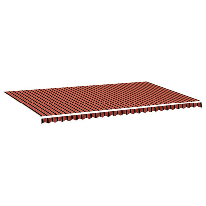 Awning Replacement Fabric Orange and Brown 600x350 cm Polyester