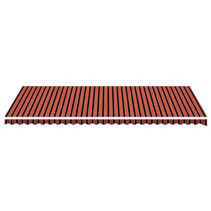 Replacement Fabric for Awning Orange and Brown 6x3.5 m