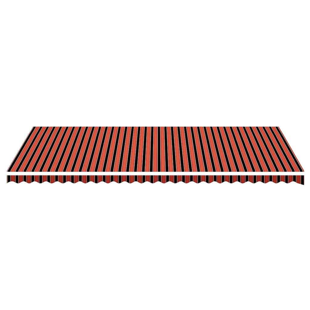 Awning Replacement Fabric Orange and Brown 600x350 cm Polyester