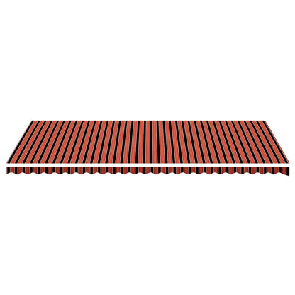 Awning Replacement Fabric Orange and Brown 600x350 cm Polyester
