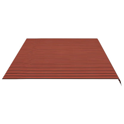 Awning Replacement Fabric Orange and Brown 600x350 cm Polyester