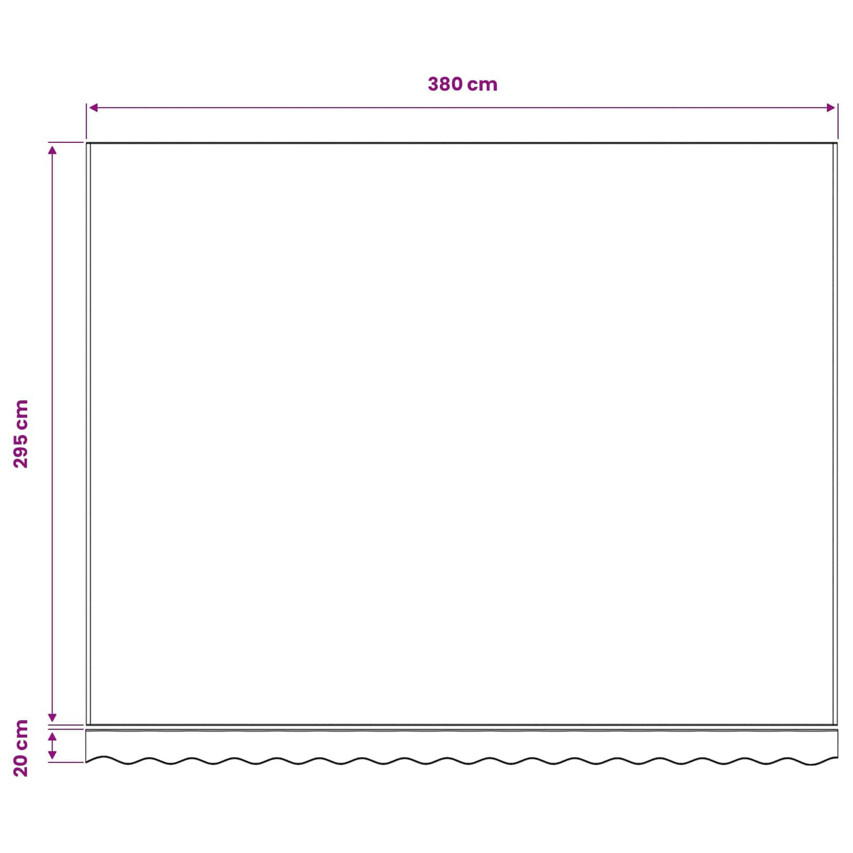 Awning Replacement Fabric Burgundy Red 400x300 cm Polyester