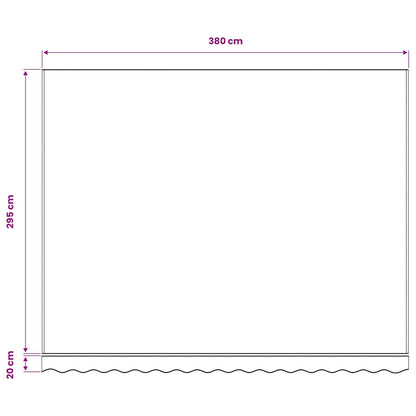 Awning Replacement Fabric Burgundy Red 400x300 cm Polyester