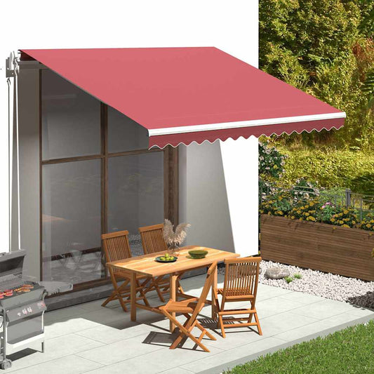 Awning Replacement Fabric Burgundy Red 400x350 cm Polyester