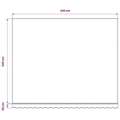 Awning Replacement Fabric Burgundy Red 450x350 cm Polyester