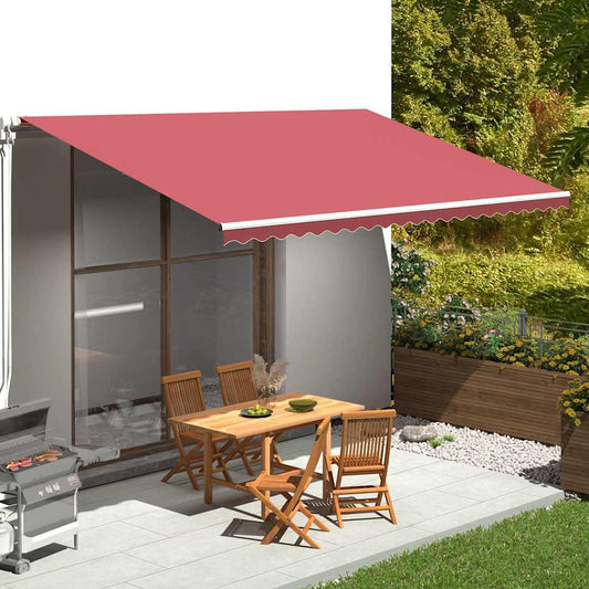Awning Replacement Fabric Burgundy Red 500x300 cm Polyester