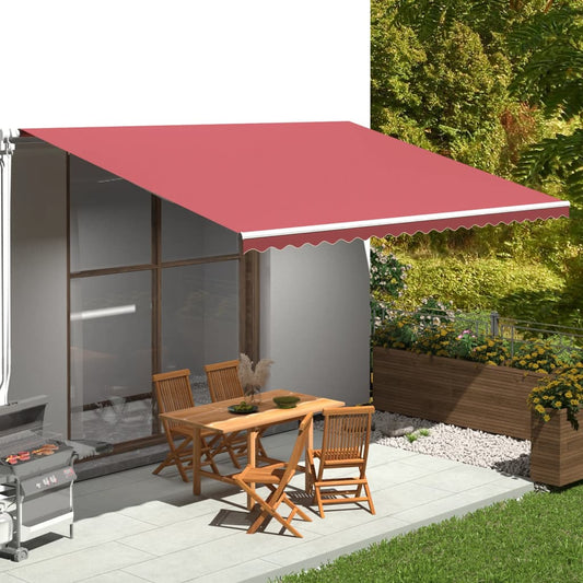 Awning Replacement Fabric Burgundy Red 5x3.5 m Polyester