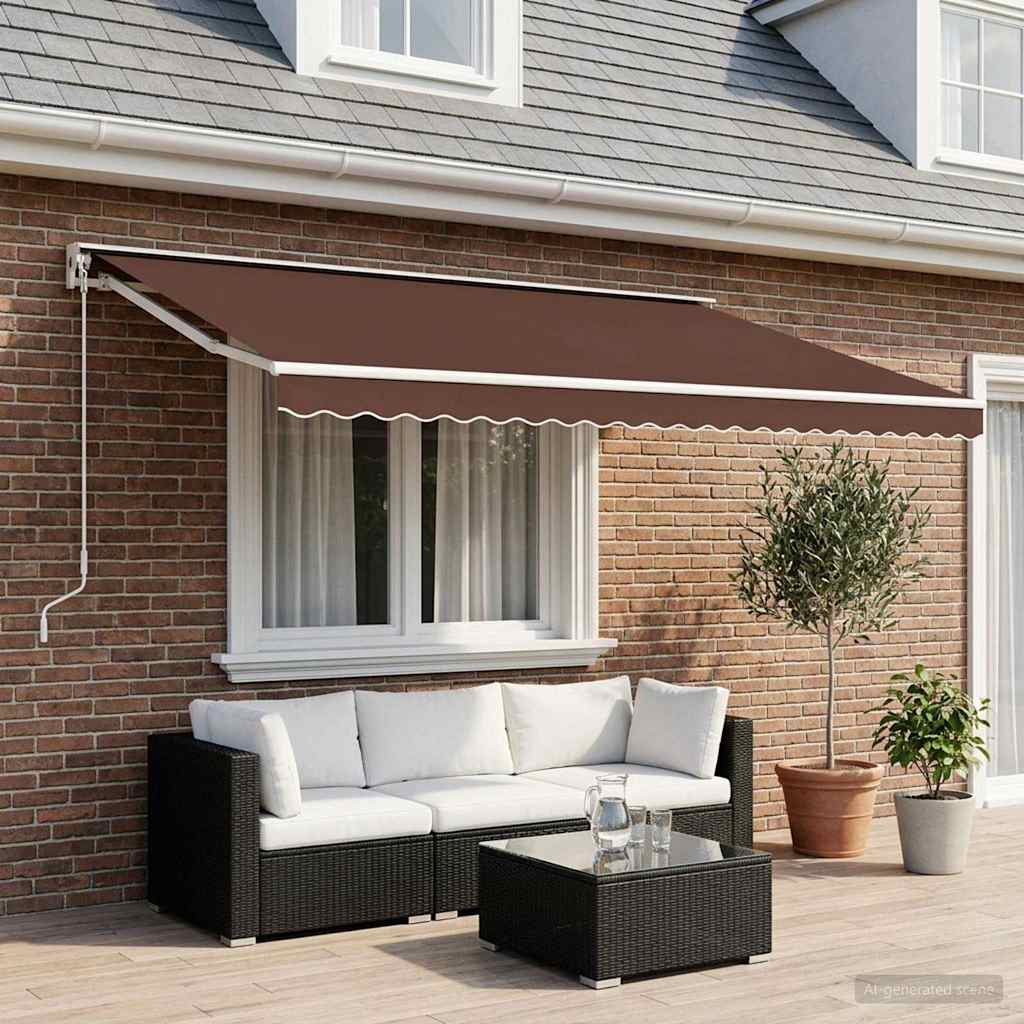 Awning Replacement Fabric Brown 600x300 cm Polyester
