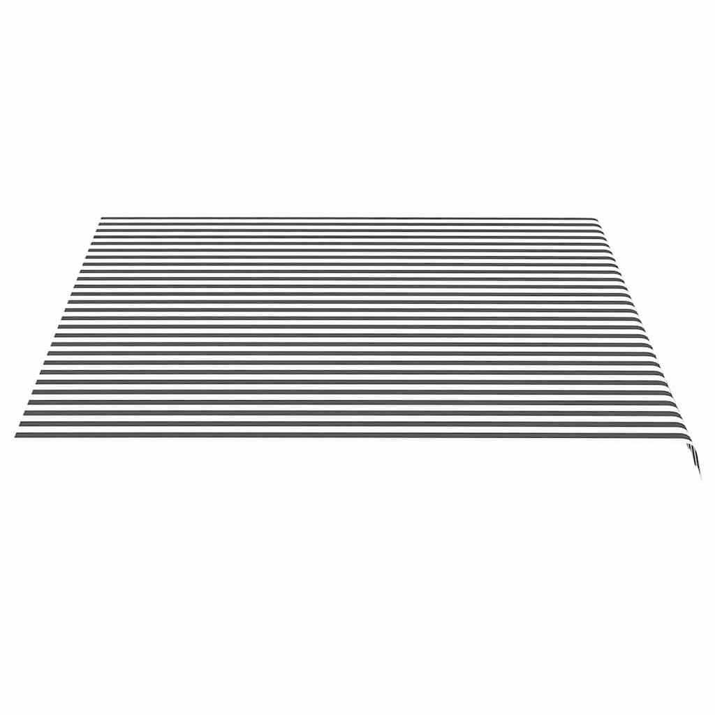Awning Replacement Fabric Anthracite and White 400x350 cm