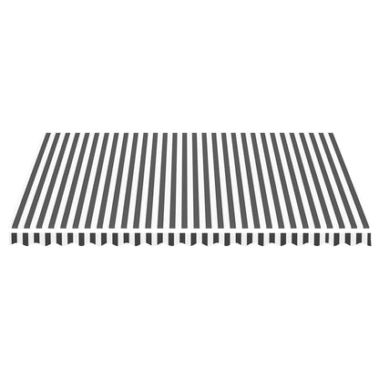 Replacement Fabric for Awning Anthracite and White 4.5x3.5 m