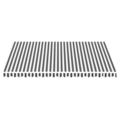 Awning Replacement Fabric Anthracite and White 450x350 cm
