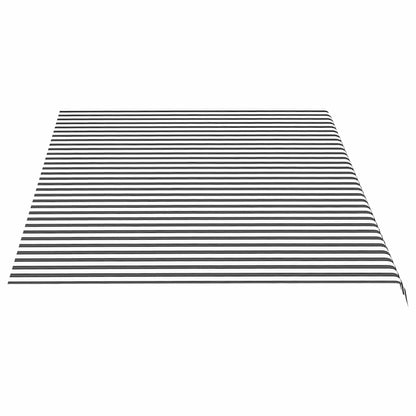 Awning Replacement Fabric Anthracite and White 500x300 cm