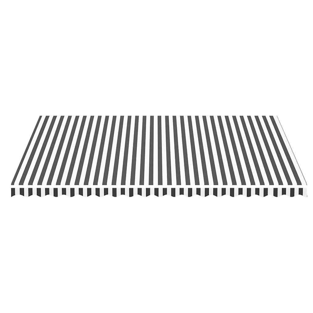 Awning Replacement Fabric Anthracite and White 500x350 cm