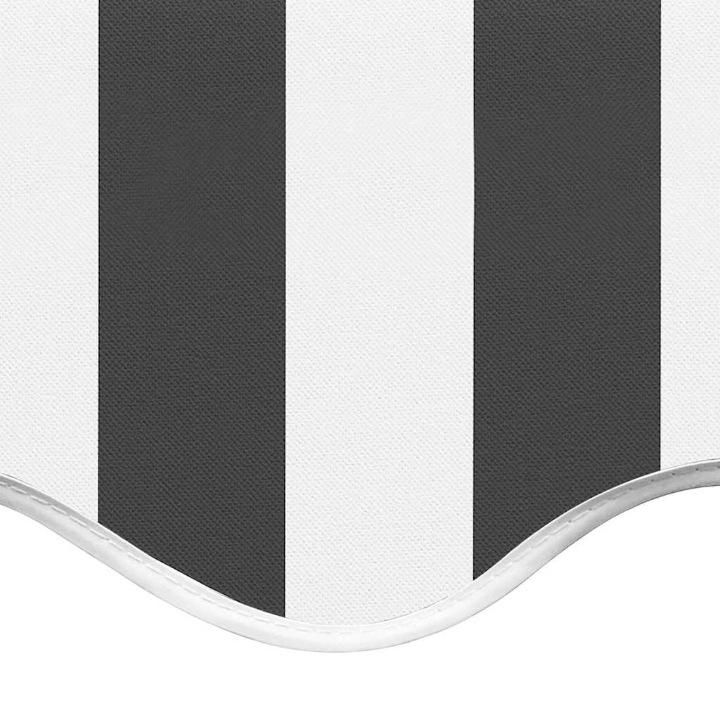 Awning Replacement Fabric Anthracite and White 600x350 cm