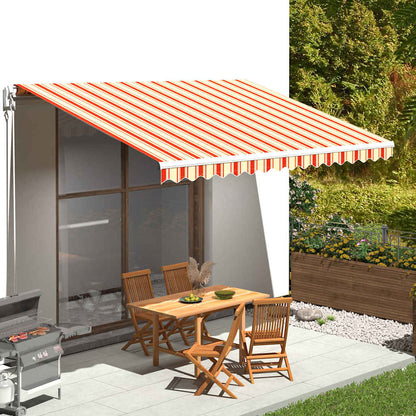 Awning Replacement Fabric Yellow and Orange 450x300cm Polyester