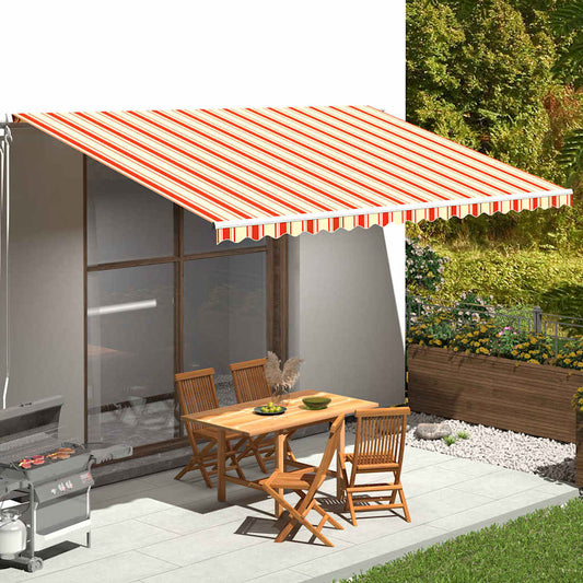 Awning Replacement Fabric Yellow and Orange 500x300 cm Polyester