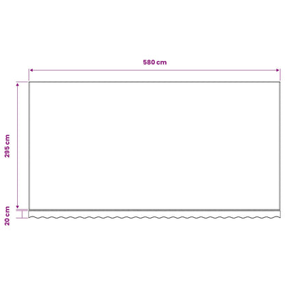 Awning Replacement Fabric Yellow and Orange 600x300cm Polyester