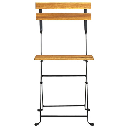 313157 vidaXL 3 Piece Folding Bistro Set Solid Acacia Wood