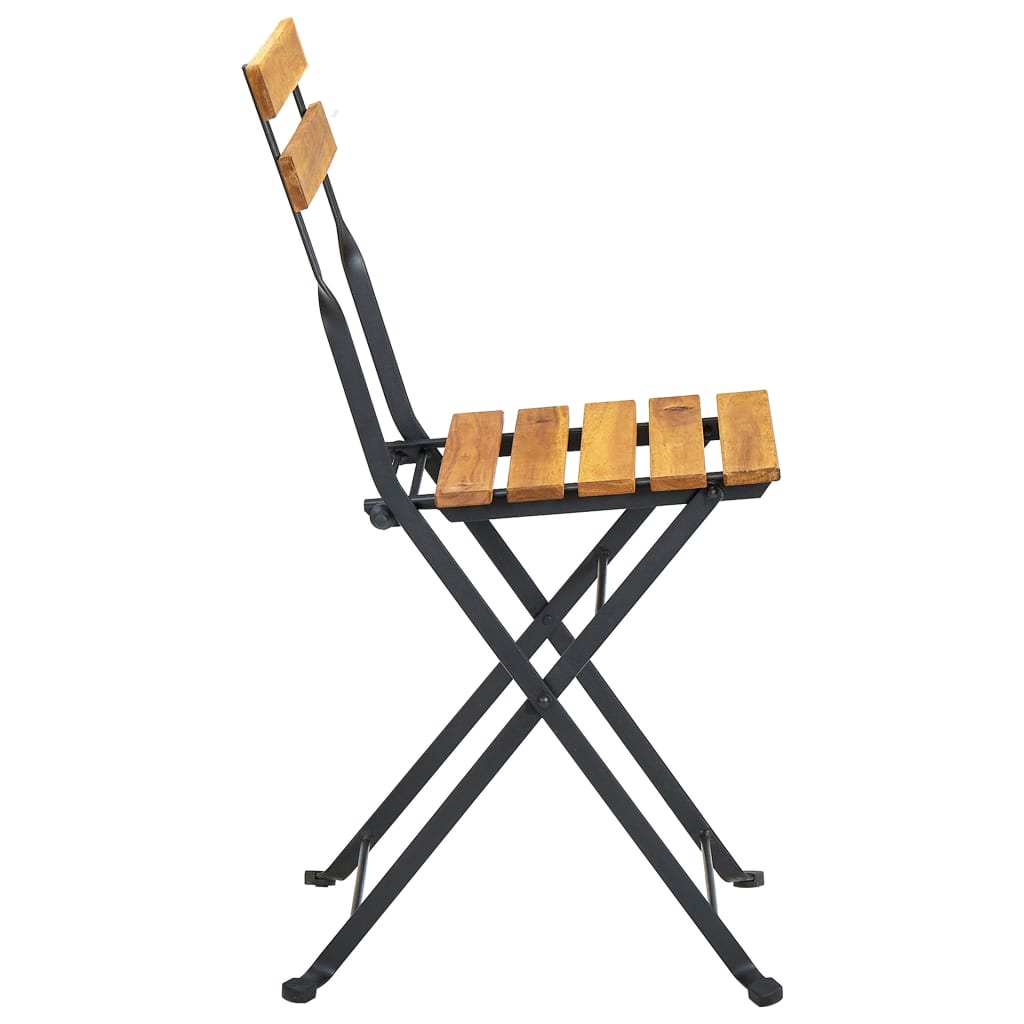 Garden Chair | Set of 2 | Brown and Black
