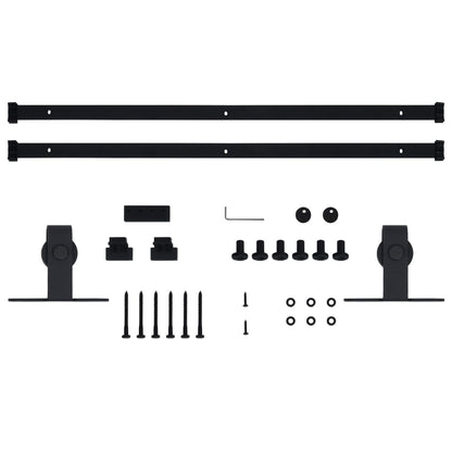 Mini Sliding Cabinet Door Kit Carbon Steel 200 cm