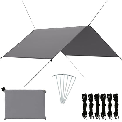 Outdoor Tarp 3x2.85 m Grey