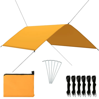 Outdoor Tarp 3x2 m Yellow