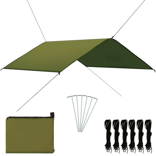 Outdoor Tarp 4x4 m Green